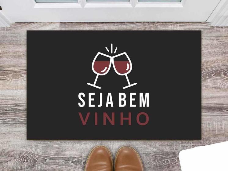 Tapete Capacho Personalizado Divertido Seja Bem Vinho (Vermelho) Menor preço em Tapete Capacho Personalizado Divertido Seja Bem Vinho (Vermelho)