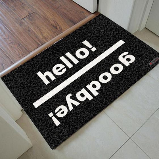 Imagem de Tapete Capacho Personalizado - Hello Goodbye Mod 01 60x40