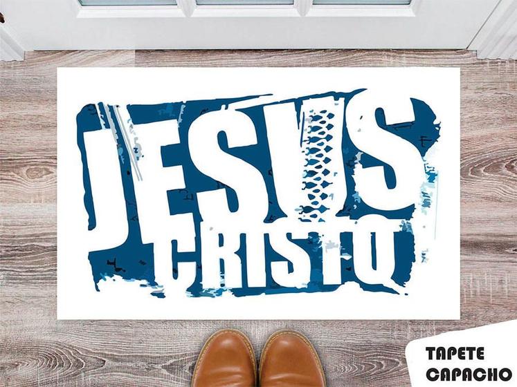 Imagem de Tapete Capacho Personalizado Jesus Cristo