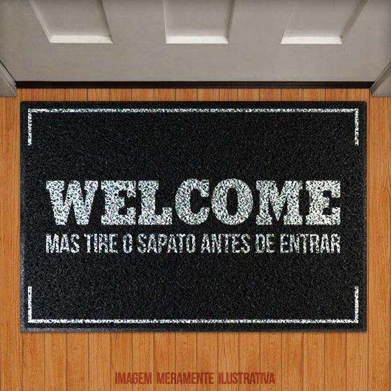 Imagem de Tapete Capacho  - Welcome, Mas Tire Os Sapatos