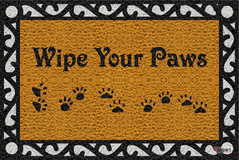 Imagem de Tapete Capacho Wipe Your Paws 60X40