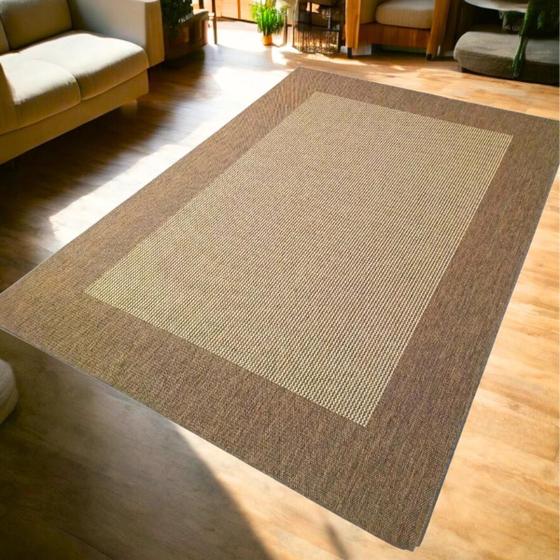 Imagem de Tapete Carpete Gigante Para Sala Sisal Sem Pelo 200X300 S-580 Moldura 