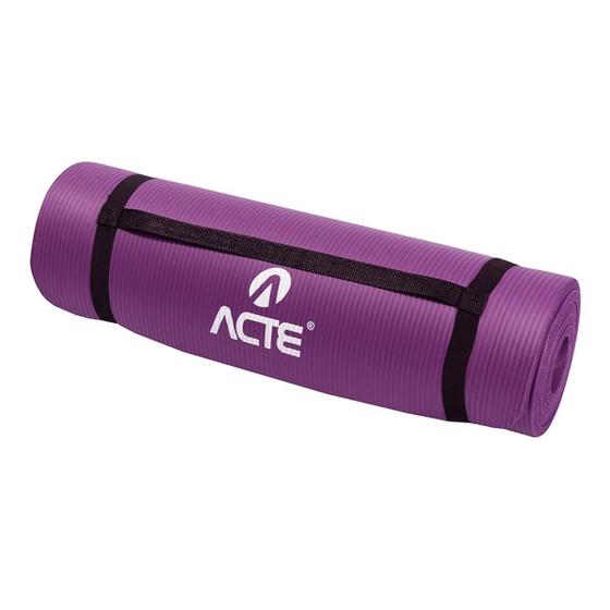 Imagem de Tapete Comfort de Yoga Macio Antiderrapante 1,80m Roxo T54-RX Acte Sports