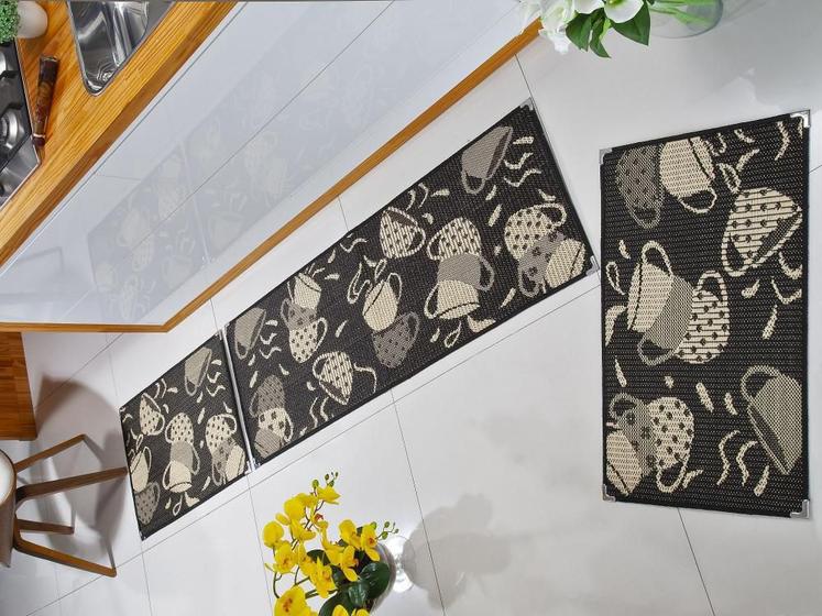 Tapete Cozinha Jogo Kit 3 Peças Antiderrapante Sisal Preto é ruim? Tapete Cozinha Jogo Kit 3 Peças Antiderrapante Sisal Preto é boa?