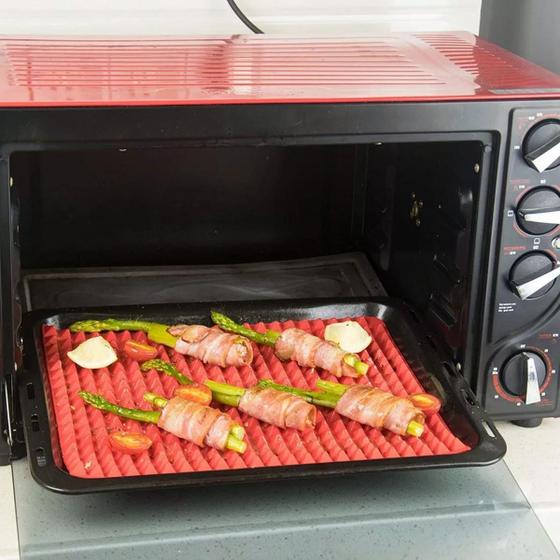 Imagem de Tapete Culinário Para Forno Em Silicone Churrasco Microondas Lava-louça