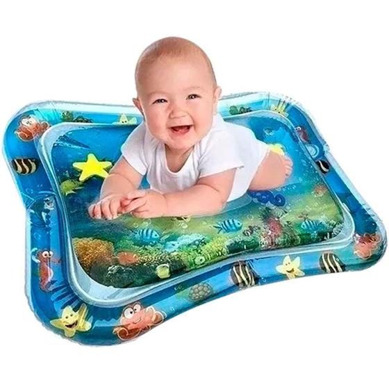 KKcare Tapete Água Tummy Time Bebê | PVC Seguro | Com Espelho | Desenvolvimento Infantil