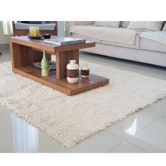 Menor preço em Tapete de algodão para Sala/Quarto- 1,50 x 2,00m - Cor Cru