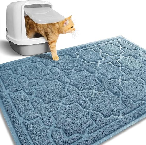 Imagem de Tapete de areia para gatos Yimobra 90x60cm impermeável antiderrapante