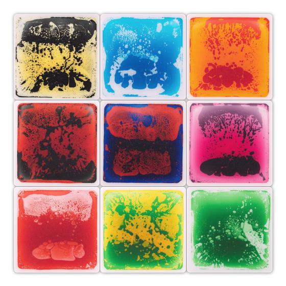 Imagem de Tapete de Atividades Art3d Liquid Fusion - Pacote com 9 Peças para Crianças