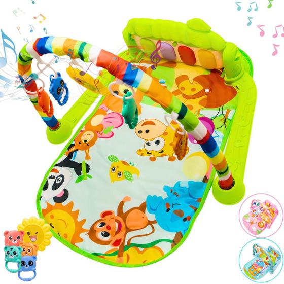 Imagem de Tapete de Atividades Musical para Bebê com Piano Interativo Ginásio Mobile