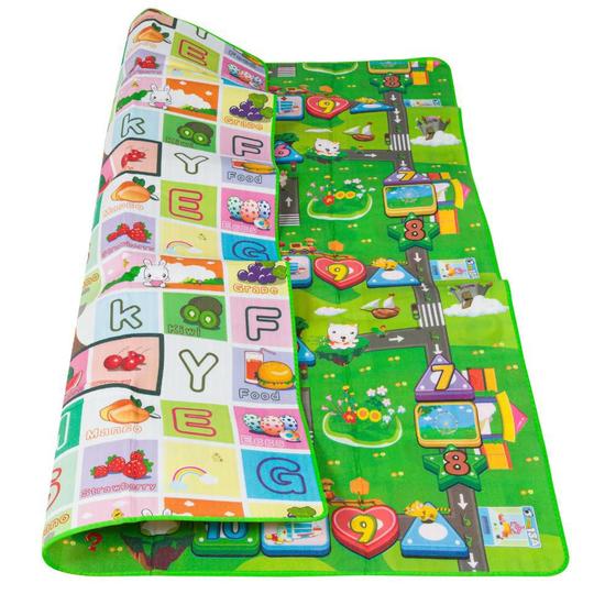 Tapete De Atividades Tatame Infantil 200x180 Dupla Face Baby e Mais