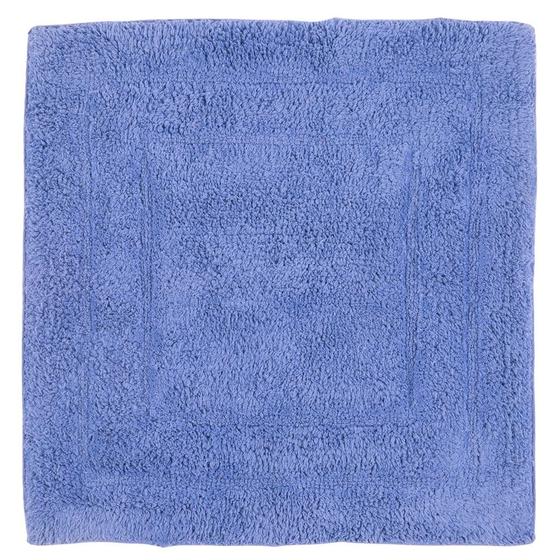 Imagem de Tapete De Banheiro Algodão Quadrado Vizapi Assam 60X60Cm Azul Jeans