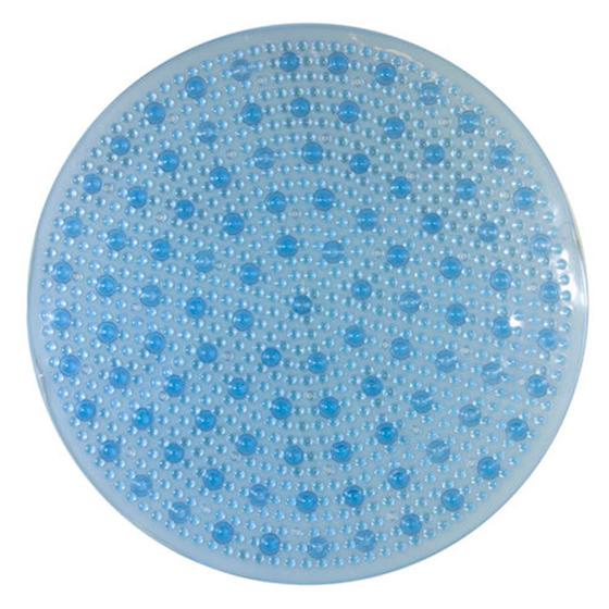 Imagem de Tapete de Banheiro Aqua-Spa Redondo Azul Cristal