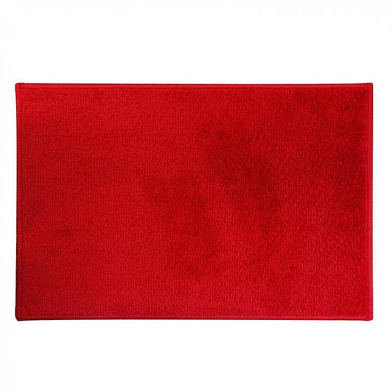 Imagem de Tapete de Banheiro Liso Tove Niazitex 40cm x 60cm - caixa com 2 Unidade - Vermelho