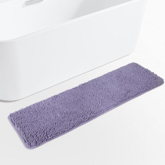 Imagem de Tapete de Banheiro Yeaban Lavanda Chenille - 47 x 17cm - Absorvente