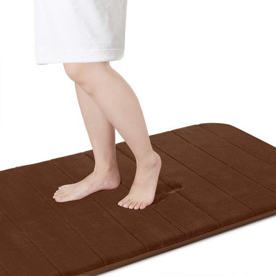 Imagem de Tapete de Banho Yimobra com Memory Foam - Grande (152,9 x 61 cm) - Marrom