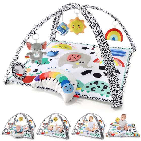 Imagem de Tapete de Bebê The Peanutshell - Tummy Time 0-6 Meses com Brinquedos