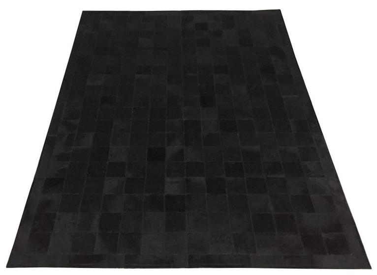 Imagem de Tapete de Couro Preto Tingido 1,50 x 2,00