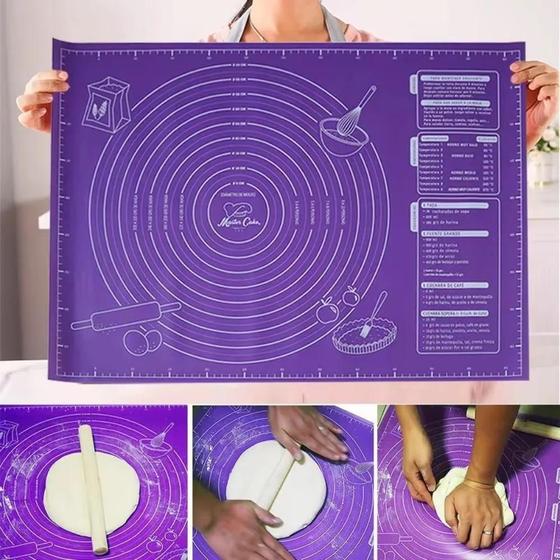 Imagem de Tapete De Cozimento Antiaderente Em EVA Para Pizza, Utensílios De Cozinha, Pastelaria, Almofadas
