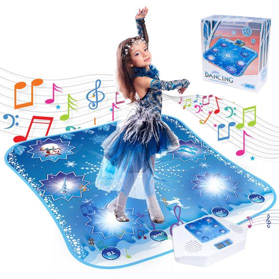 Imagem de Tapete de dança MONOCHILDOING Frozen Bluetooth LED para crianças