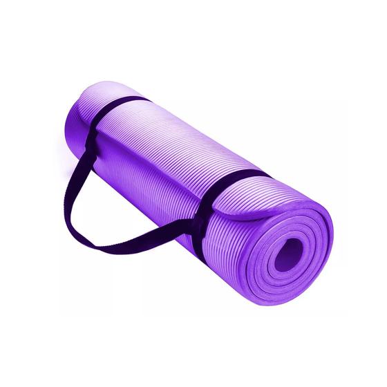 Imagem de Tapete de ioga e pilates ROXO ecológico de 10 mm de espessura