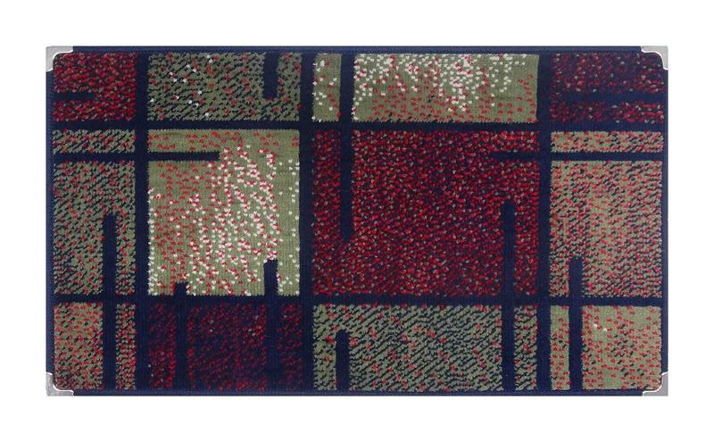 Imagem de Tapete de porta bem vindo capacho veludo toque macio 0,50x0,80 100% antiderrapante andino lancer ( a-93-marinho)