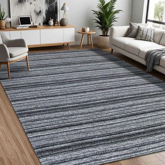 Tapete De Sala ou Quarto Nantes 1,32 x 3,00 Antiderrapante Preto Menor preço em Tapete De Sala ou Quarto Nantes 1,32 x 3,00 Antiderrapante Preto