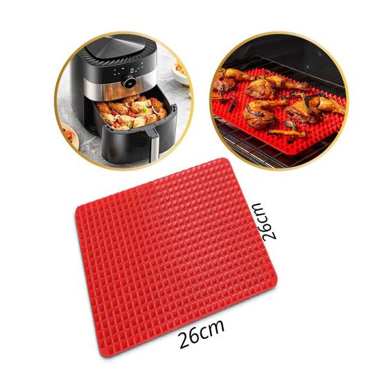 Tapete De Silicone 26 Cm P/ Airfryer Grande Jumbo 8,1 Litros Menor preço em Tapete De Silicone 26 Cm P/ Airfryer Grande Jumbo 8,1 Litros