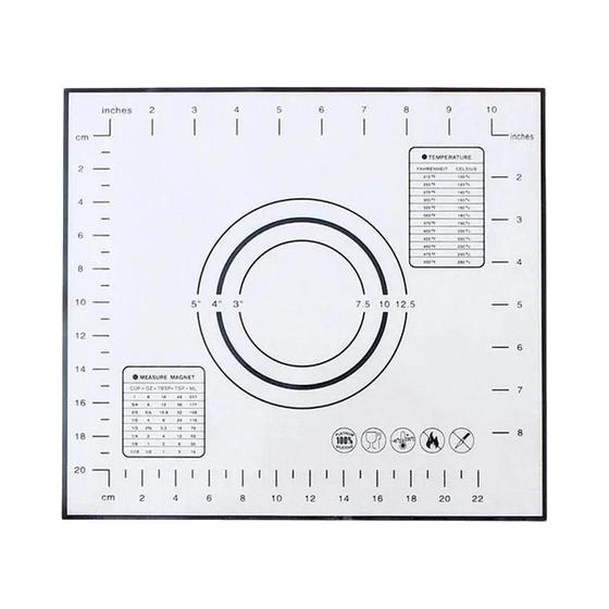 Imagem de Tapete de Silicone Antiaderente para Assar e Amassar - Grande e Resistente