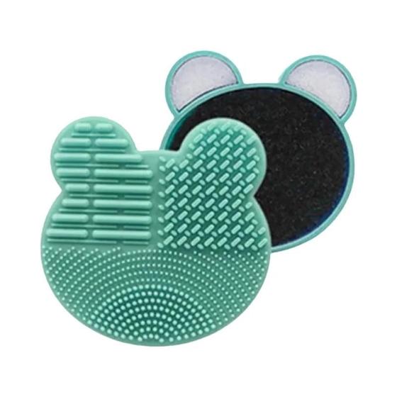 Imagem de Tapete de Silicone para Limpeza de Pincel de Maquiagem - Almofada de Lavagem Cosmética