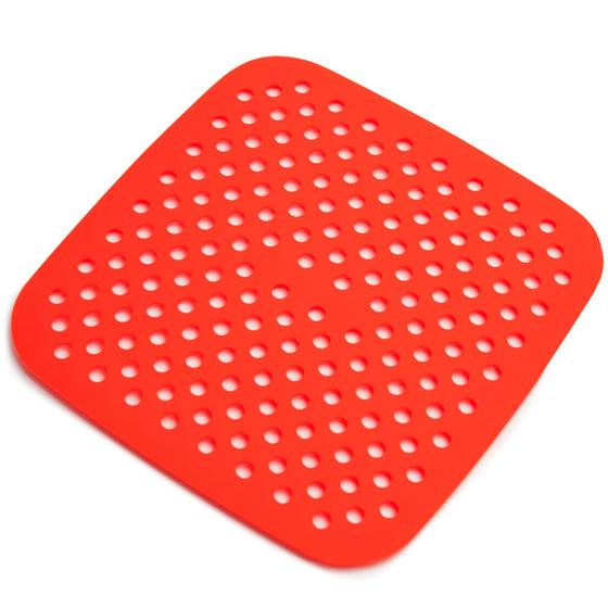 Imagem de Tapete De Silicone Protetor Para Air Fryer Quadrado Reutilizável