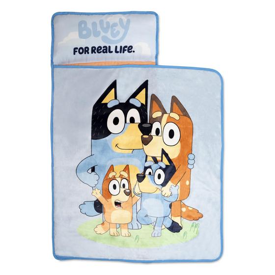 Imagem de Tapete de Soneca Infantil NoJo Bluey com Travesseiro e Cobertor
