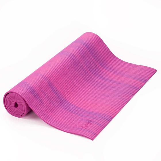 Imagem de Tapete de Yoga tie dye ganges 6mm, PVC eco, confortável, yoga mat indicado para iniciantes, ginástica e pilates 183x60cm