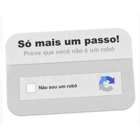 Imagem de Tapete Decorativo Captcha Eu não sou Robô