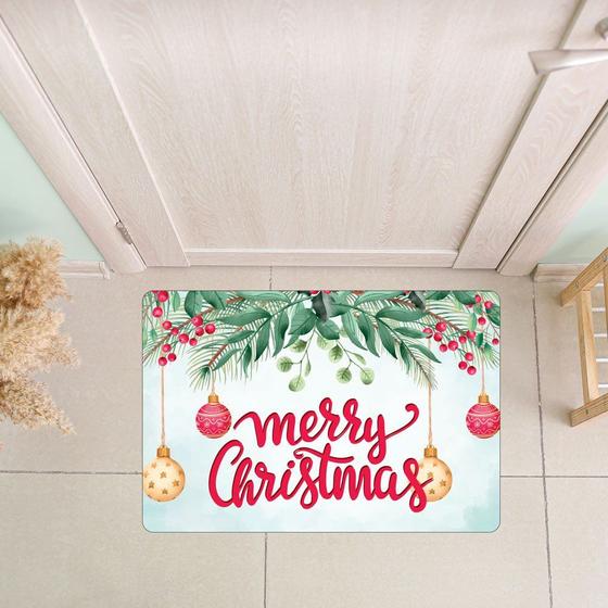 Imagem de Tapete Decorativo Natal para Porta Enfeites Natalino