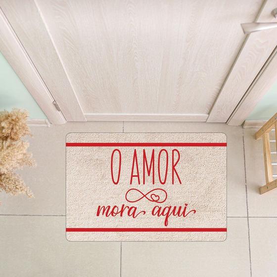 Imagem de Tapete Decorativo para Porta O Amor - 40x60cm