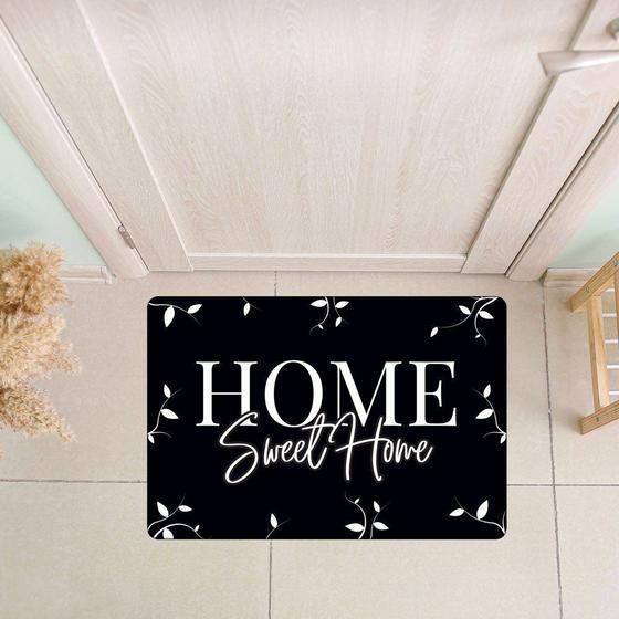 Imagem de Tapete Decorativo para Porta Sweet Preto- 40x60cm