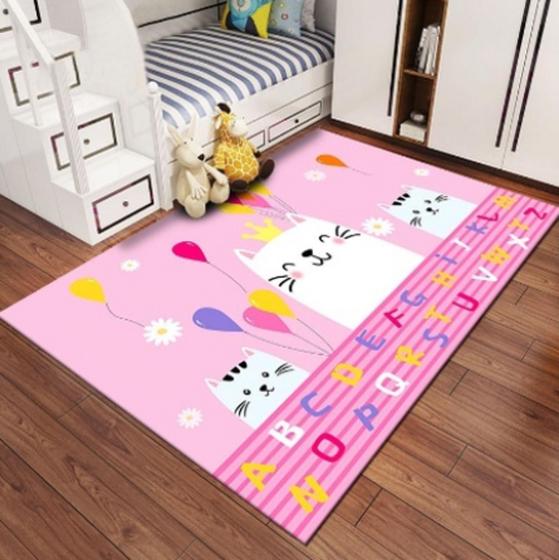 Imagem de Tapete Decorativo Para Quarto ou Sala Infantil Kids 1,00 m x 1,40 m