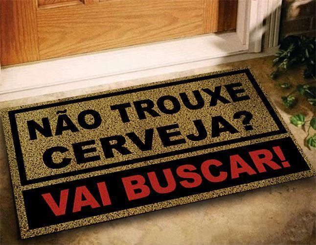 Imagem de Tapete Divertido Não Trouxe Cerveja Ouro 60x40