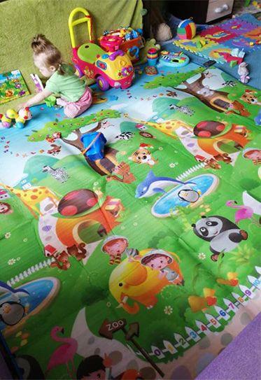 Tapete Dupla Face Térmico Dobrável Infantil Gigante 2,0x180 Tatame Infantil Emborrachado 2 metros Menor preço em Tapete Dupla Face Térmico Dobrável Infantil Gigante 2,0x180 Tatame Infantil Emborrachado 2 metros
