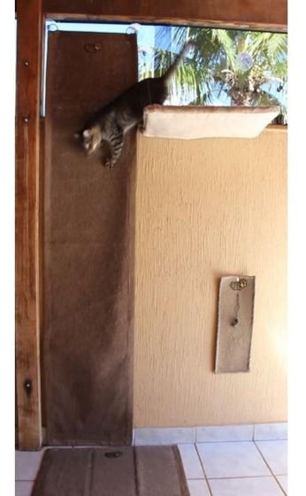 Imagem de Tapete Escalador Arranhador Para Gato Moveis E Paredes Fixo