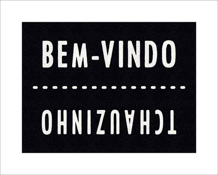 Imagem de Tapete Estampado Capacho Bem-Vindo Tchauzinho
