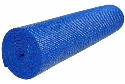 Imagem de Tapete Eva Antiderrapante Pilates Yoga Azul 1 Fit