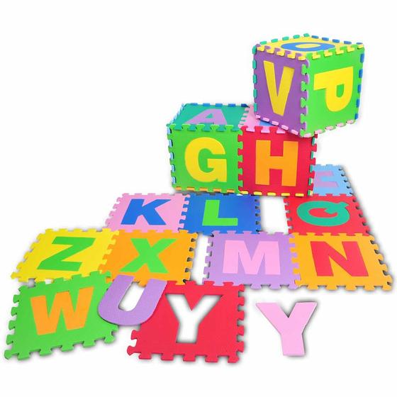 Imagem de Tapete EVA Infantil - Montapete - Alfabeto - 33 x 33 cm - Nig Brinquedos