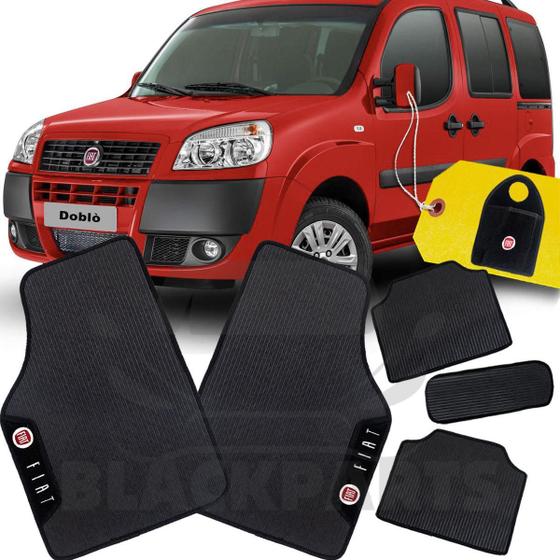 Protection Seuil De Porte Fiat Doblo 2000-2025 – Film Adhésif Fibre De Carbone Noir – 4 Pièces – Anti-rayures Et Chocs – Pose Facile Sans Outil