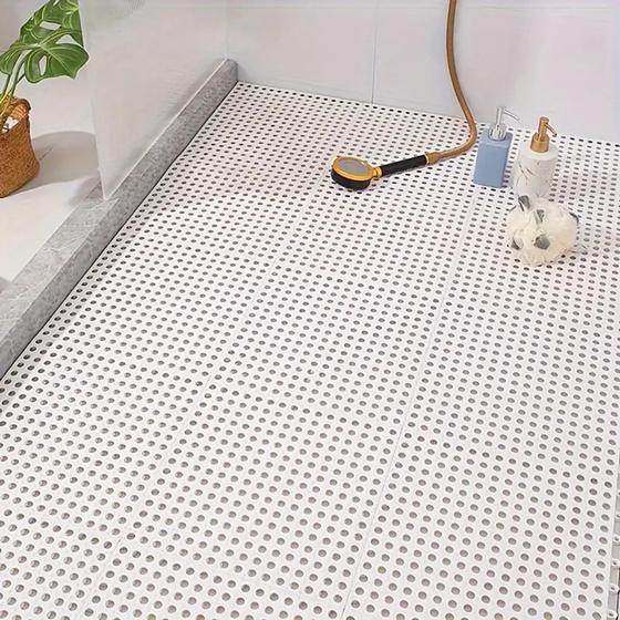 Imagem de Tapete Flexível Superfície Antiderrapante 30x30 Box Banheiro Piscina, Cozinha - Garantia 2 ANOS