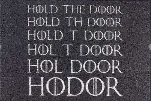 Imagem de Tapete Game of Thrones Hold the Door 2 60x40 cm