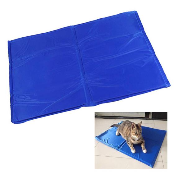 Imagem de Tapete Gelado Gato Cao Cachorro Pet 50x65cm Refrescante Macio Animal de Estimaçao Confortavel Dia Quente Alta Temperatura Calor Verao Resistente