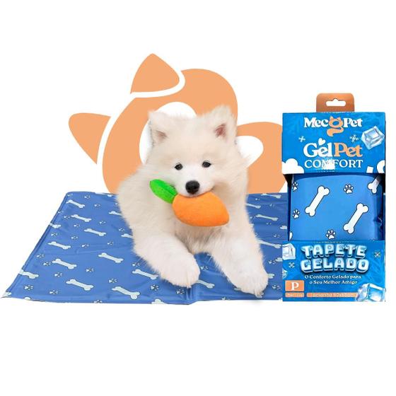 Imagem de Tapete Gelado Pet Refrescante 65x50 Cachorro Gato Portátil Verão Dias Quentes Calor Viagem MecG Pet