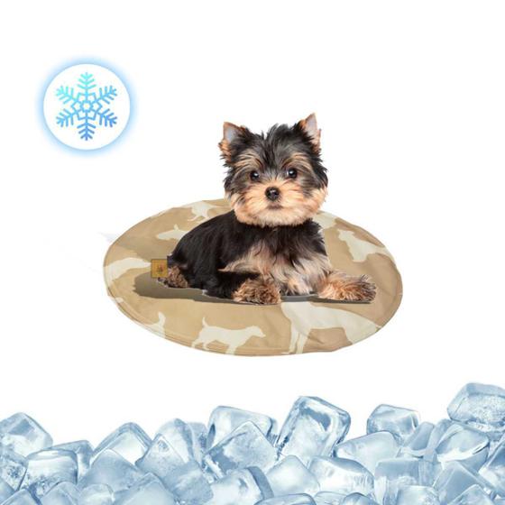 Imagem de Tapete Gelado Refrescante Gel Premium Redondo Pet PP 30cm